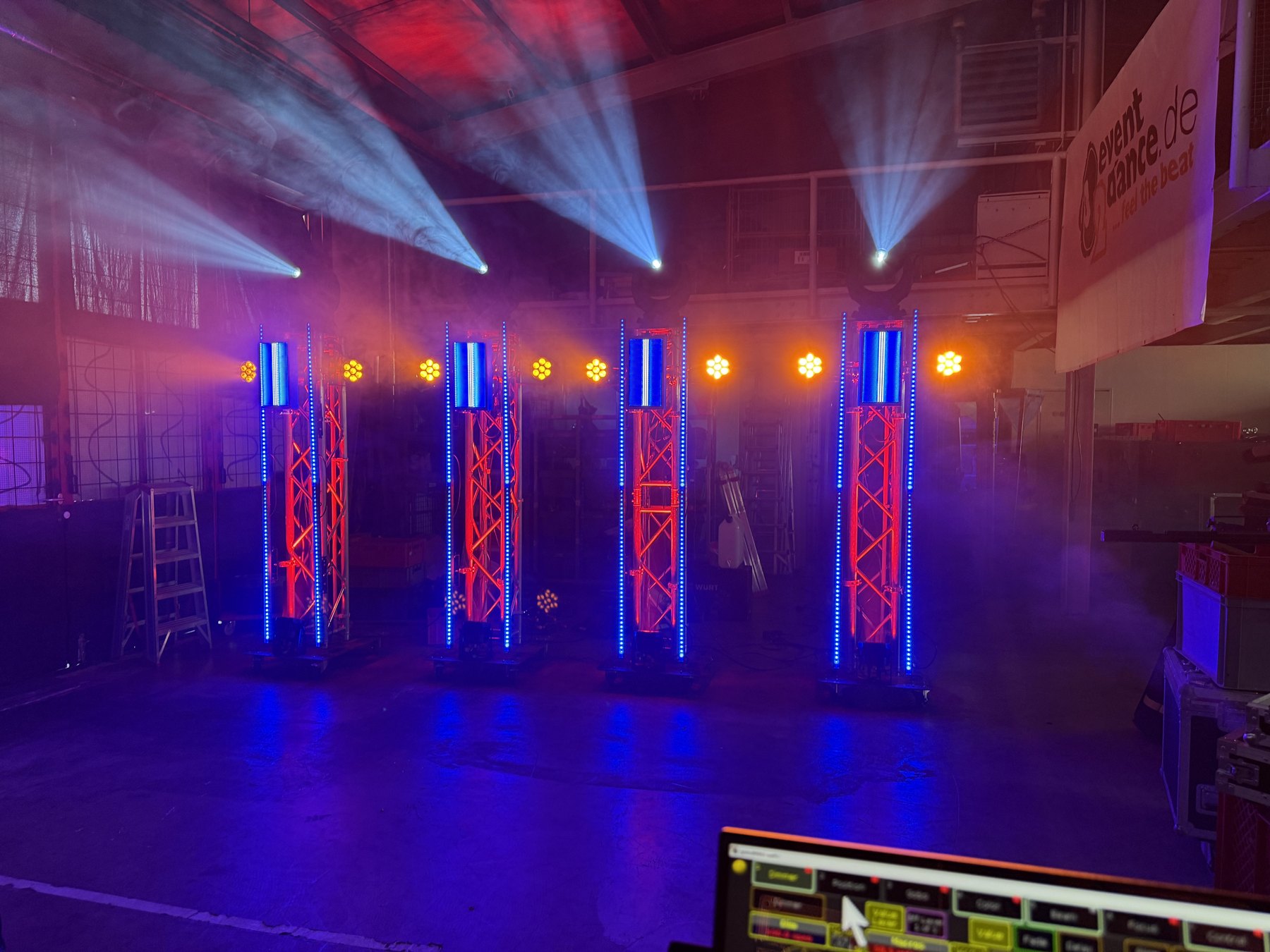 Bühnenbeleuchtung bei einem Event